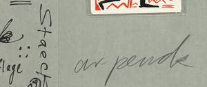 A.R. Penck - Gesigneerde zeefdruk met (ongeopende) telefoonkaart kopen? Bied vanaf 1!