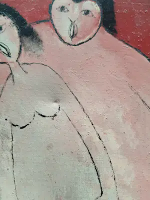 Ans Wortel - de warmte die we niet kunnen missen – olieverf op doek kopen? Bied vanaf 399!