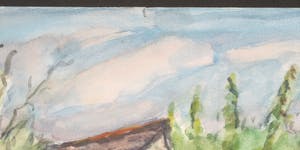 Jan Sluijters (jr.) - Aquarel, Landschap kopen? Bied vanaf 90!