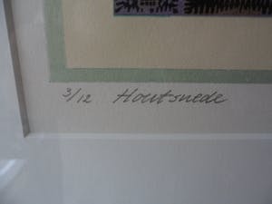 Maurice Lenders - Houtsnede. titel, King Bongo. kopen? Bied vanaf 35!