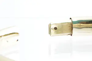 61- Zware en fraaie 14krt geel-gouden ovalen unisex "slaven" armband kopen? Bied vanaf 570!