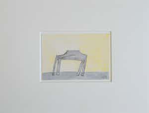 Klaas Gubbels - Potlood en aquarel - 1987 verkocht voor € 249!