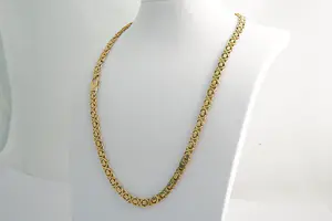 83 - Robuust (76.5gr)  geel-gouden "Konings" collier - 14 karaat - lang model kopen? Bied vanaf 1830!