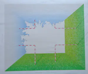 Bart Boumans - HOLLANDS LANDSCHAP / KLEURLITHO / 42x49cm / 1973 kopen? Bied vanaf 25!