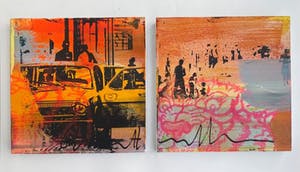 George Heidweiller - 2-Luik 2 x 30x30cm geen titel kopen? Bied vanaf 119!