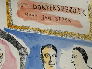 Lucebert - Het Doktersbezoek naar Jan Steen kopen? Bied vanaf 240!