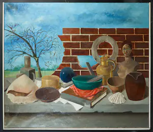 A. Brouwer - Olieverf op doek, Natuur Mort - Ingelijst (Groot) kopen? Bied vanaf 1!