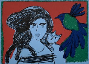 Corneille - kleurenzeefdruk - 'Hymne a l'été' - 1987 kopen? Bied vanaf 200!