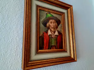 Maximilian Schultze Bertallo - Porträt eines alten Mannes mit Hut und Pfeife "Tiroler" kopen? Bied vanaf 120!