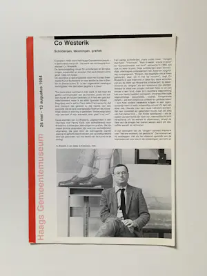 Co Westerik - Nieuwjaarskaarten, aankondigingen boekpresentaties en tentoonstellingen kopen? Bied vanaf 20!