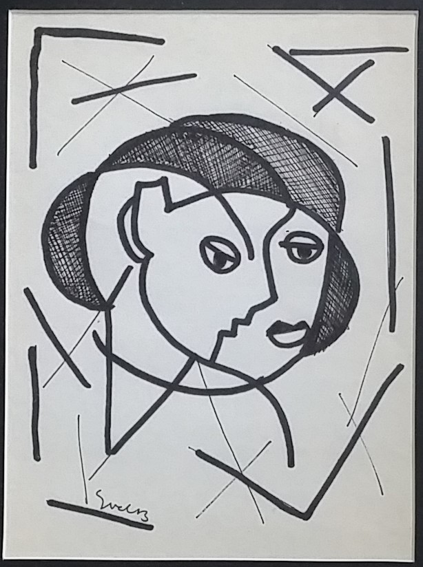 Siep van den Berg - Inkt op papier verkocht voor € 150!