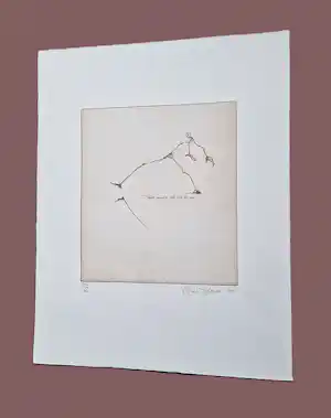 Ronald Tolman - in zeer kleine oplage (20) gemaakt - wee hij die over zijn schaduw stapt ... verkauft für € 41!