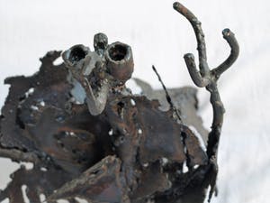 Niet of onleesbaar gesigneerd - Beeld van Metaal, “Vogel” kopen? Bied vanaf 10!