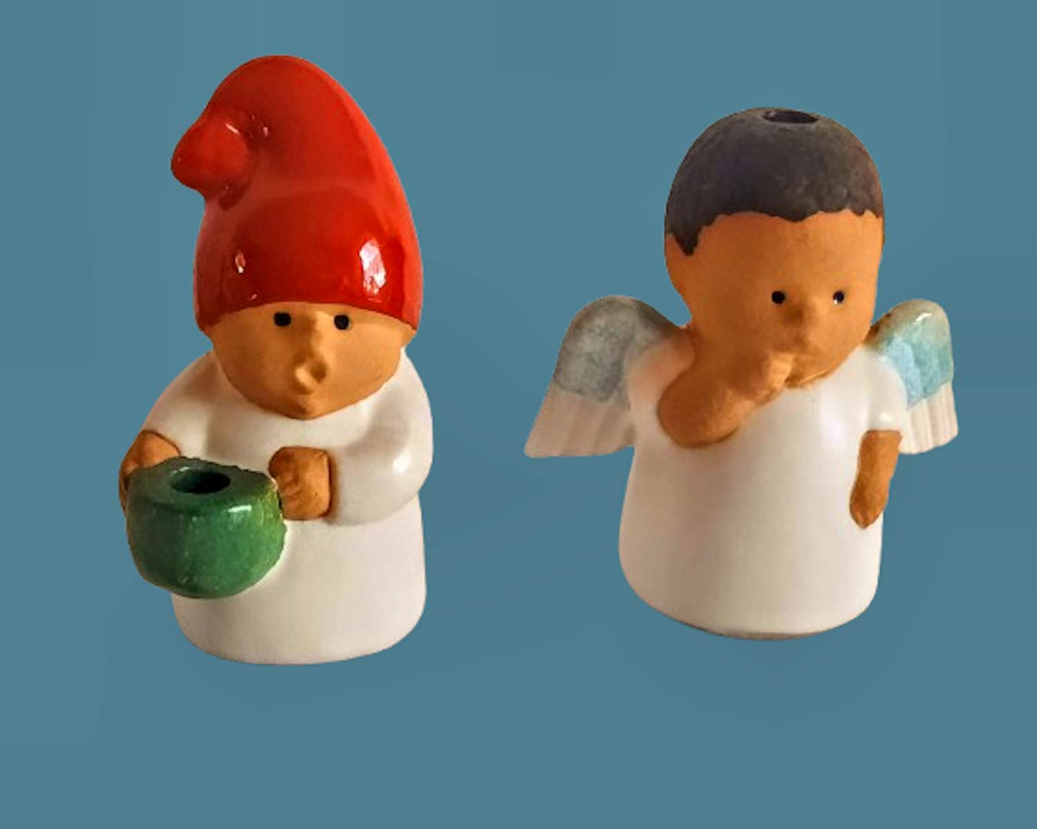 Lisa Larson - Keramik Figuren Wichtel und Engel als Kerzenständer für Rörstrand kopen? Bied vanaf 120!