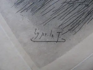 Felicien Rops - " LETTRINE de JAMES TOBYN " 1875 kopen? Bied vanaf 300!