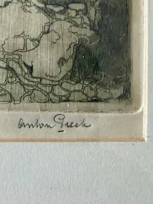 Anton Pieck - Doorkijkje Amersfoort, Eigen Druk, Handgesigneerd kopen? Bied vanaf 180!