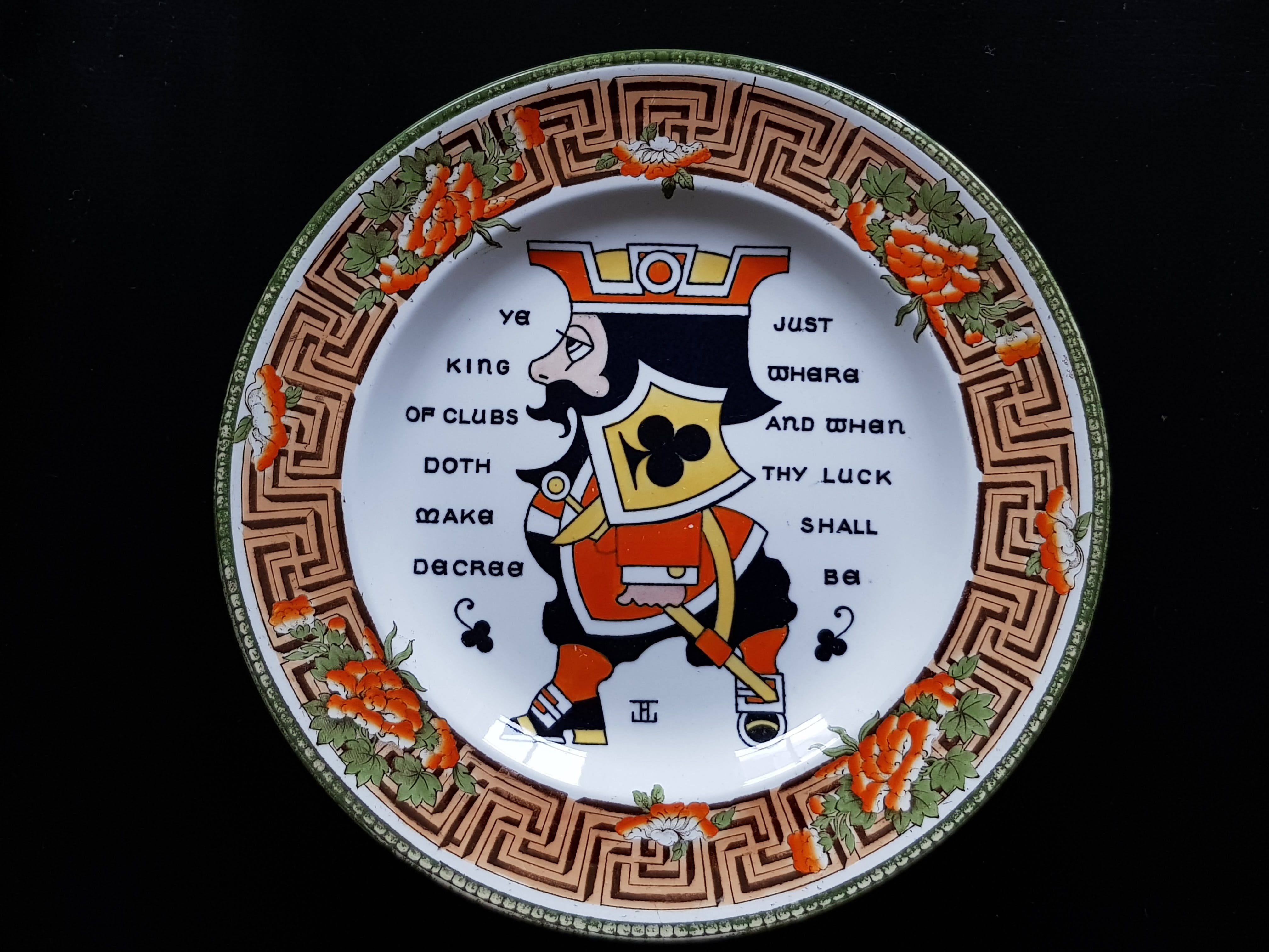 Wedgwood - King of Clubs Playing Cards Plate - Augustus L. Jansson 1909 kopen? Bied vanaf 1!